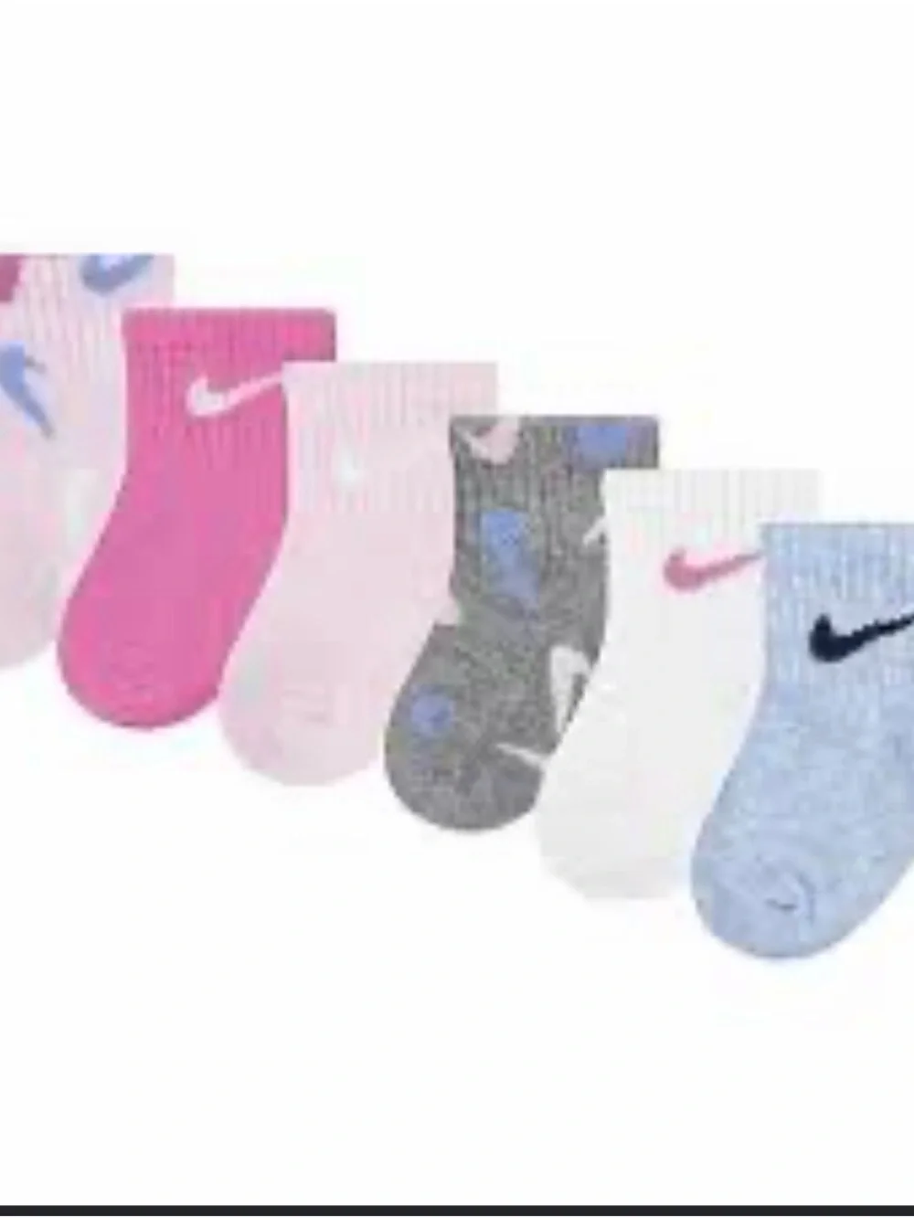 School Nike Swoosh Toddler Girls Anklet Socks!